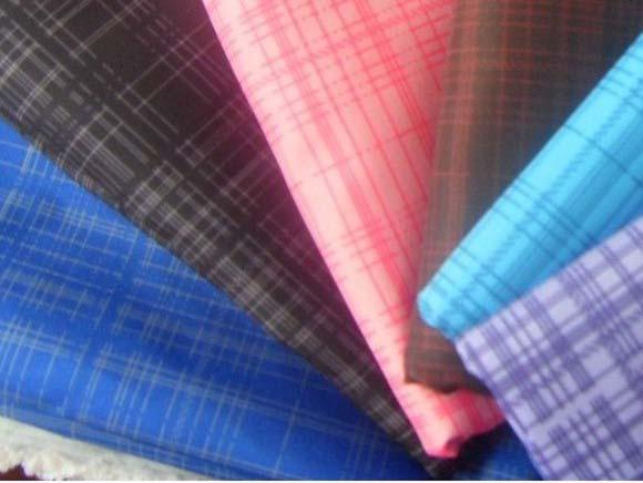 290T nylon taffeta waterproof PU printed coated fabric